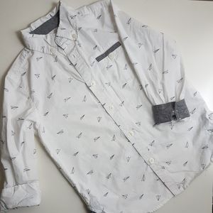 Boys Button Shirt S 5 6